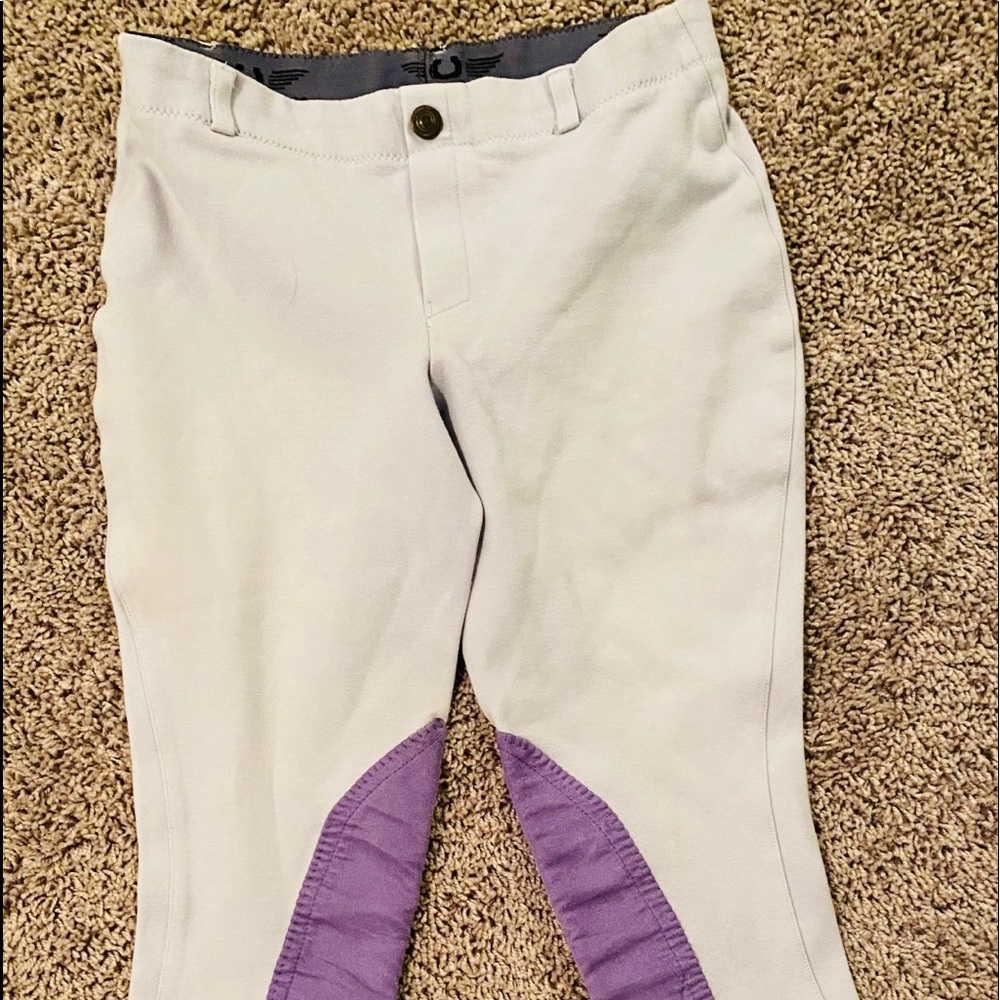 SOLD TUFFRIDER girls riding pants size 16 💜💜